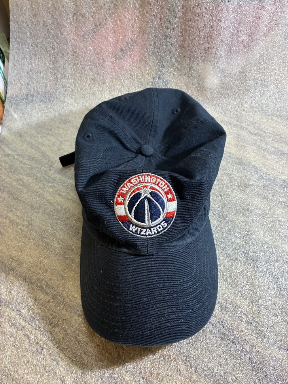 Washington Wizards Embroidered Navy Baseball Cap with Team Badge